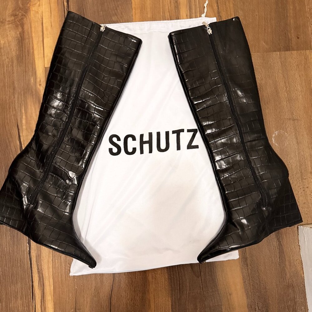 SCHUTZ Asya Up Wedge Knee-High Boots